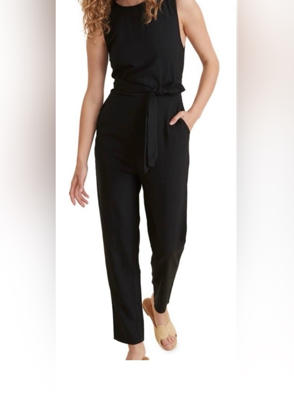 NWT Marine layer Eloise belted jumpsuit size M
